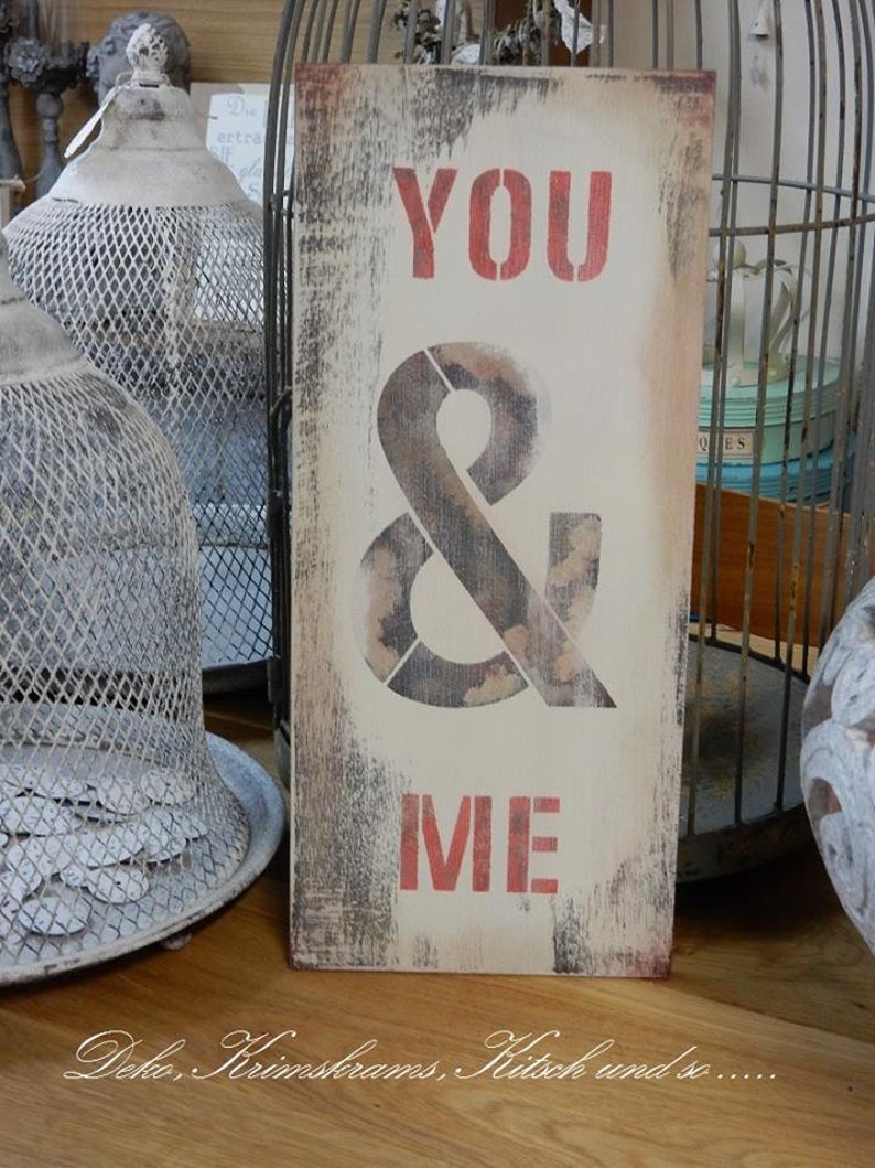 Schablone Typographie You & Me S Bild 2