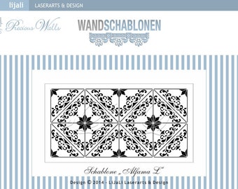 Wand Schablone - 