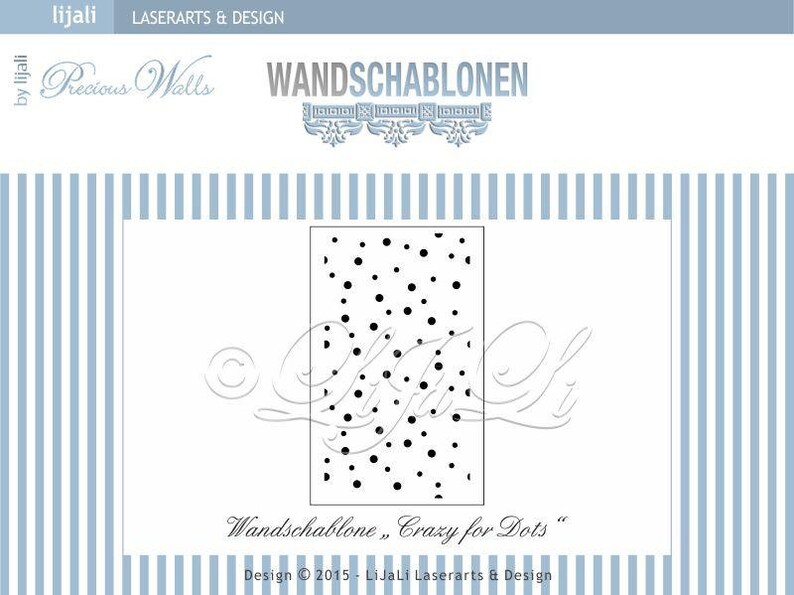 Wandschablone Crazy for Dots XL Bild 3