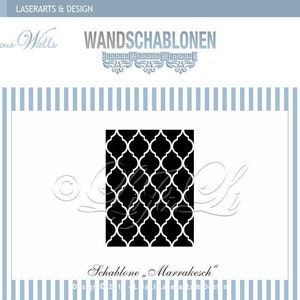 Wandschablone Marrakesch XL All-over Design Bild 3