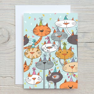 Cat birthday card - It's Your Paw-ty