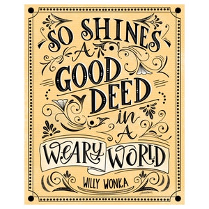 So Shines A Good Deed vintage style print image 2