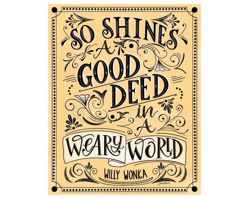 So Shines A Good Deed vintage style print image 2