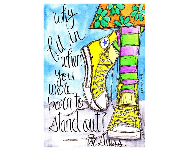 Stand Out 5x7 greeting card
