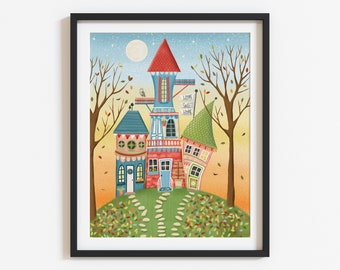 Autumn Whimsy art print