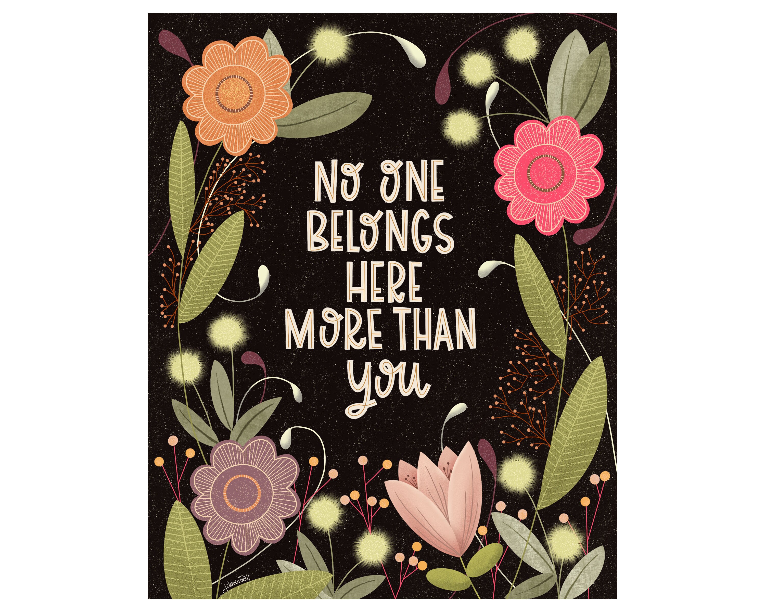 No One Belongs Here More Than You Print Etsy