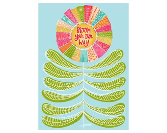 Bloom Your Own Way greeting card