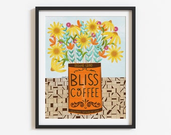 Flowers in Bliss Coffee Tin Print