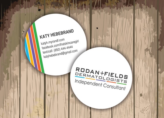 Rodan Felder Runde Visitenkarten Unblemish Redefine Etsy