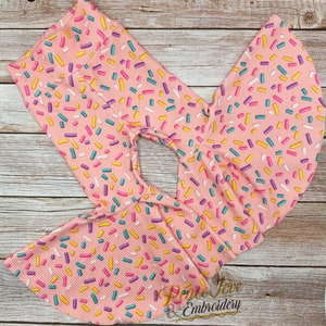 Donut Sprinkles Bell Bottom Pants: Birthday Party Outfit