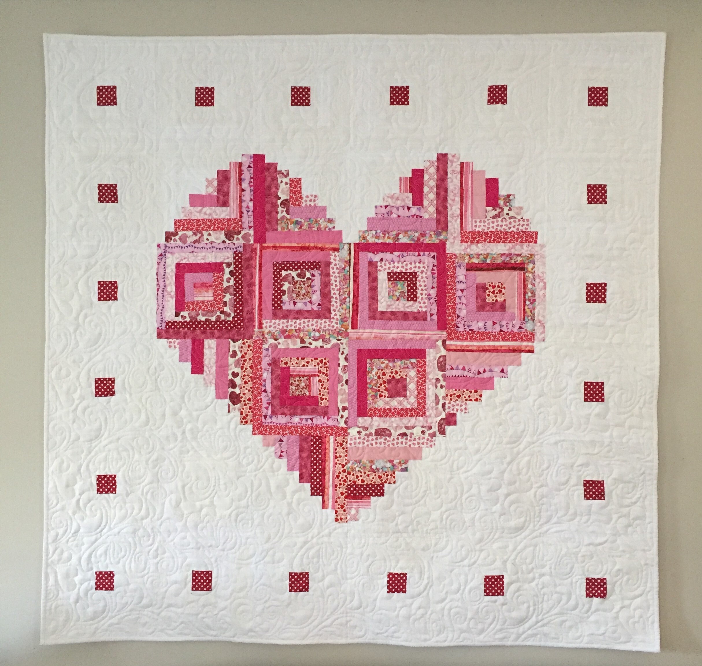 vinkel kerne fossil Pieces of My Heart Quilt - Etsy