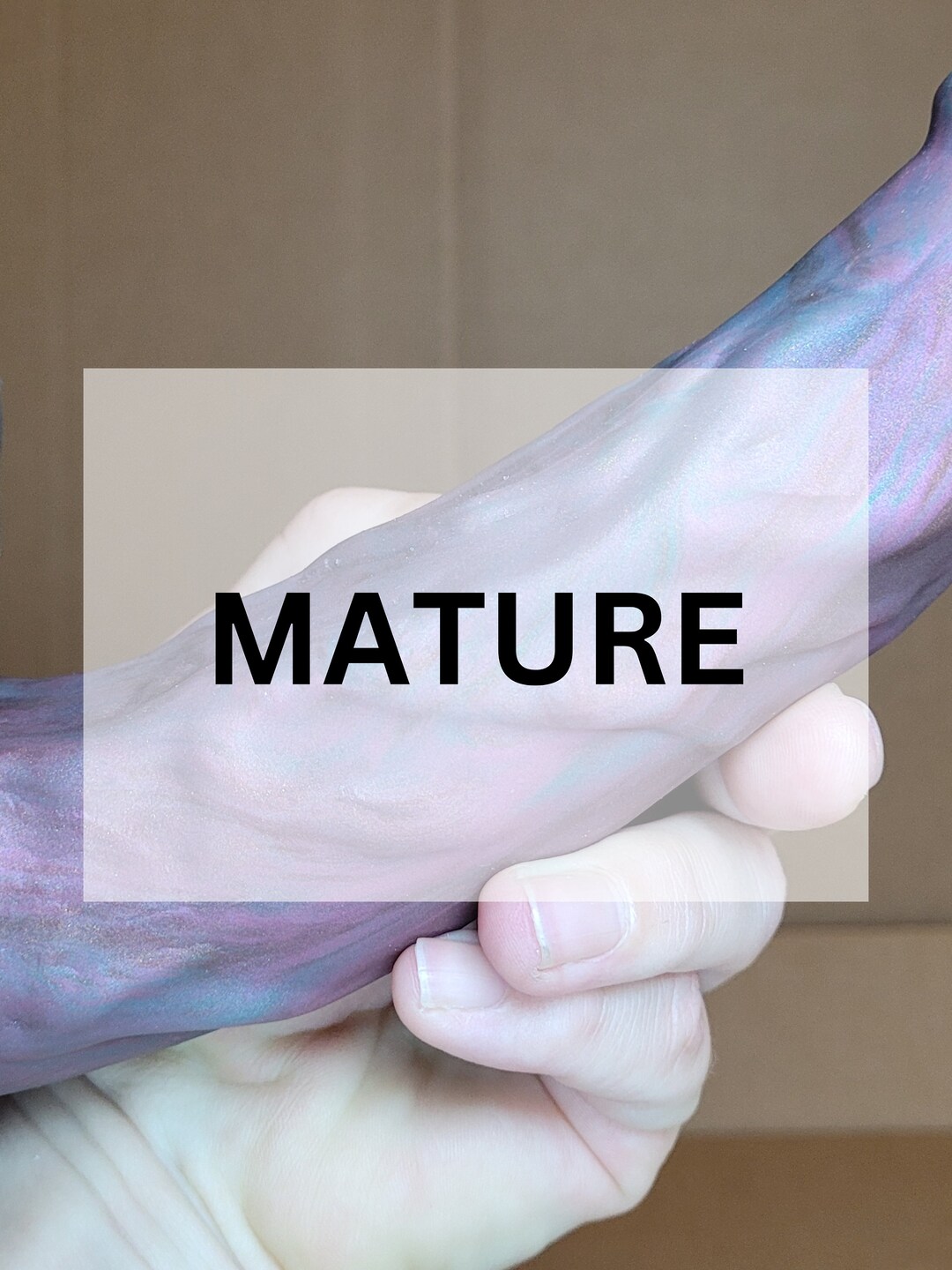 Original BJ Dildo Beautiful Shimmery Dark Rose and Teal Mature - Etsy