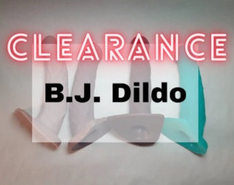 Clearance B.J. Dildo Designed to Suck-Platinum Silicone-Adult Sex Toy-Blow Job-Hand Sculpted-Mature