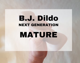 BJ Dildo Next Generation - Dual Function - Platinum Silicone - Adult Toy - Mature