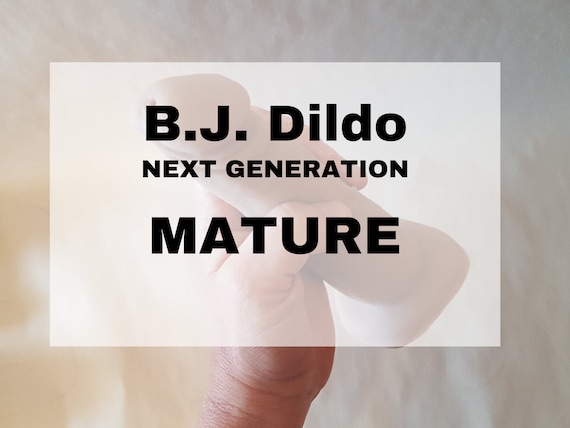 BJ Dildo Next Generation - Dual Function - Platinum Silicone - Adult Toy - Mature