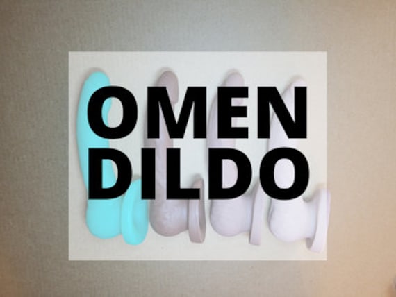 OMEN Dildo With Stroker Suction - Platinum Silicone Sex Toy - LGBTQ FTM - mature