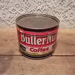 Vintage 1/2lb. Butternut Coffee Can/Tin