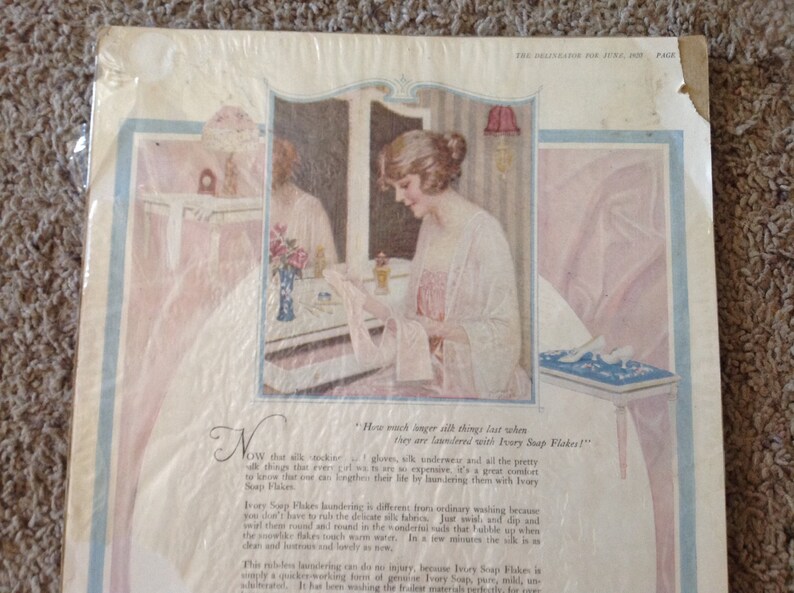 Vintage Ivory Soap Flakes 1920 Advertisement Etsy