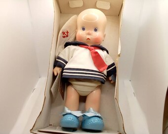 Vintage 1987 Horseman Hebee Boy Sailor Doll