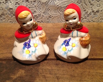 Red Riding Hood Salt and Pepper Shakers