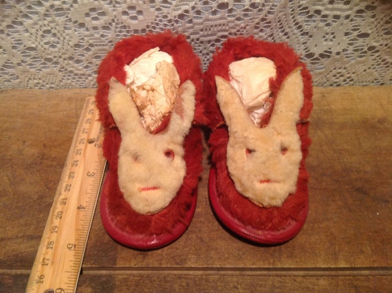 vintage bunny slippers