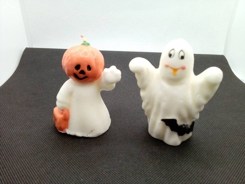 Vintage Set of Ghost Candles Halloween Decor - Etsy