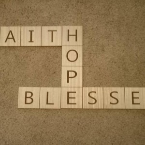 Faith/Hope and Blessed Crossword Puzzle Sentiments Home Decor