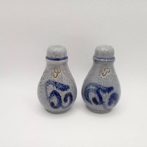 German Westerwald Stoneware Salt and Pepper shakers