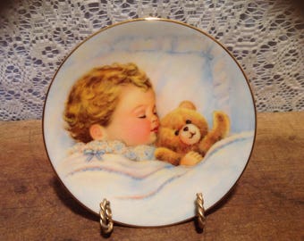 Small Keepsake Baby Plate by Rosanna Kalonstrain