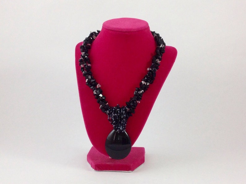Black agate necklace
