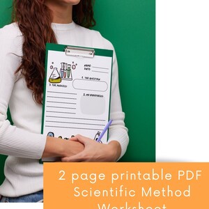 Scientific Method Worksheet, Homeschool Printable (PDF) - Etsy
