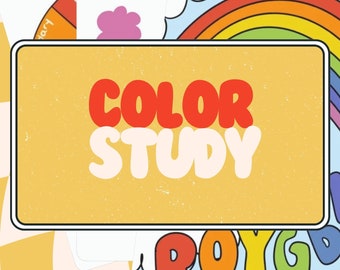 Color Study Worksheets, Color Wheel, Montessori Learning (PDF Pattern)