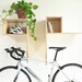 Becca Boring reviewed Clear Coat Finish Bike Abode Bixby Rack - Bike Rack Wall Mount with Shelf Storage