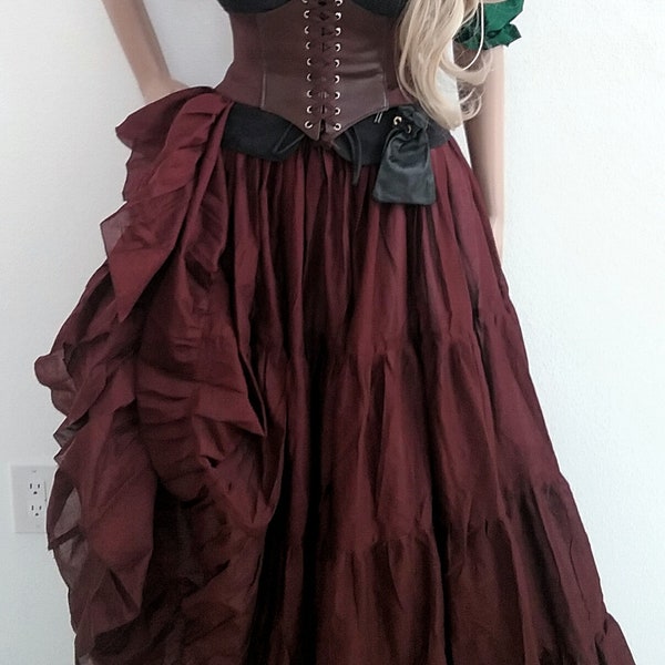 READY To SHIP Renaissance Steampunk 100% Cotton Hand Dyed Pirate Victorian Costume Medieval