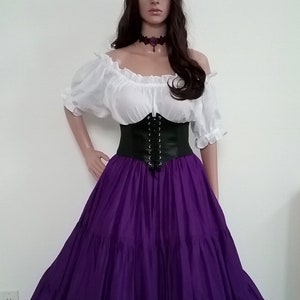 Renaissance Dress Corset Blouse Skirt Complete Outfit 3 Pieces PICK YOUR COLORS