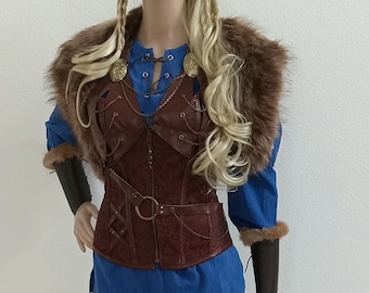 Shieldmaiden Viking Warrior Custom Made Complete Outfit 8 Pieces