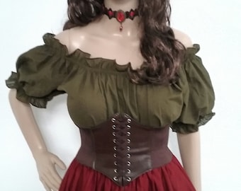 Renaissance Blouse Steampunk Pick Your Colors Cosplay Dress Victorian Con Halloween Medieval LARP Costume
