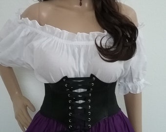 Renaissance Blouse Choose Color Steampunk BOHO Peasant Pirate Wench Cosplay Halloween Cotton
