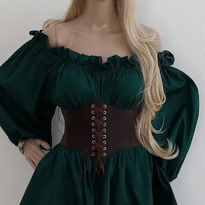 Adjustable Corset Belt Elvin Fairy Pixie Goth Pirate Underbust Pagan Renaissance Corset Wench Halloween Costume