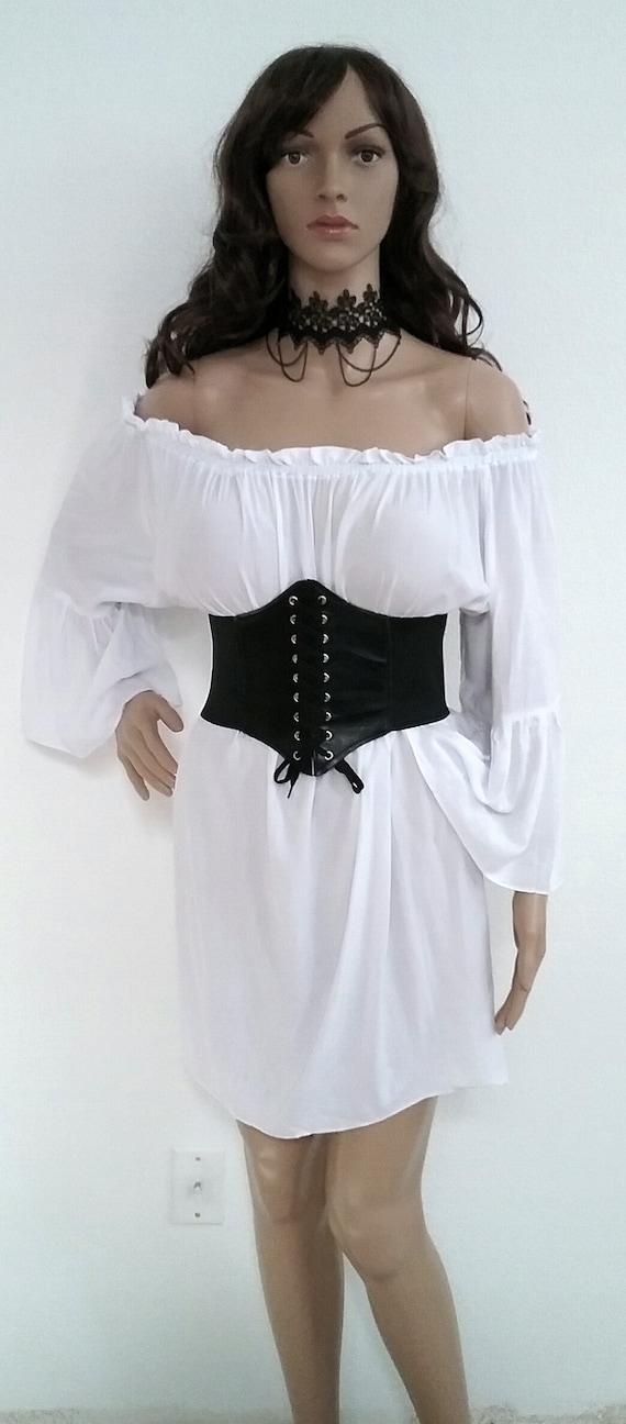 Renaissance Blouse Corset Skirt Outfit Pirate Gypsy Cosplay Waist