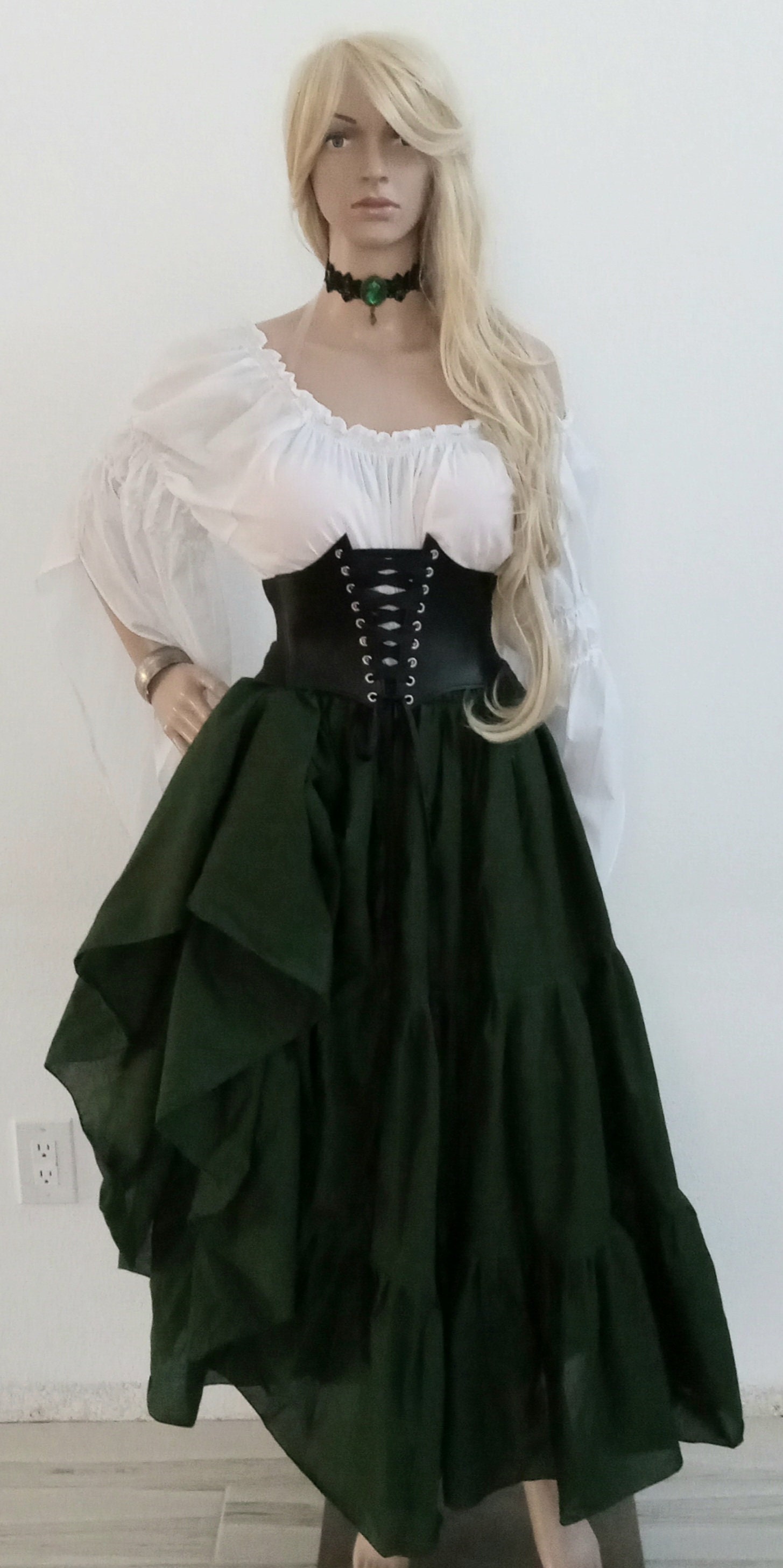 Pirate Costume Women Green - Etsy