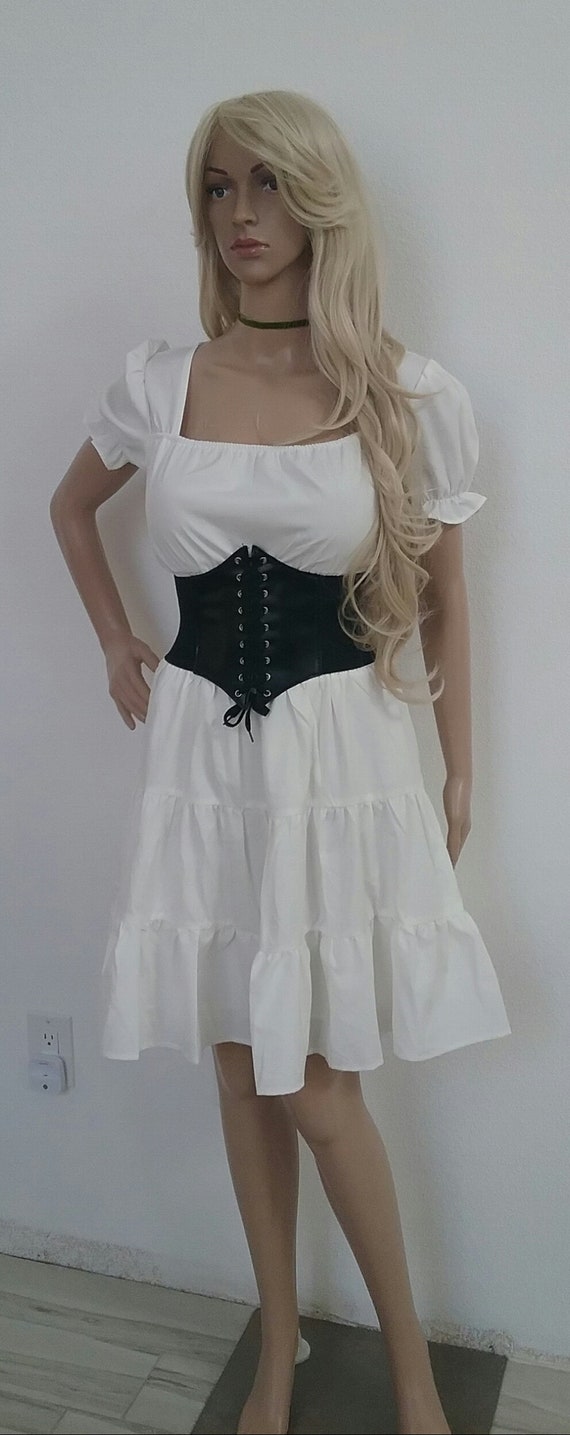 Renaissance Chemise Mini vestido escalonado pirata medieval Elvin -   España