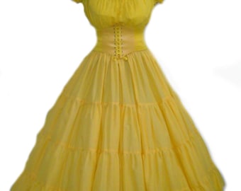 READY TO SHIP Belle Cospaly Costume Beauty and the Beast Disney Inspired Halloween Costume Adult Yellow