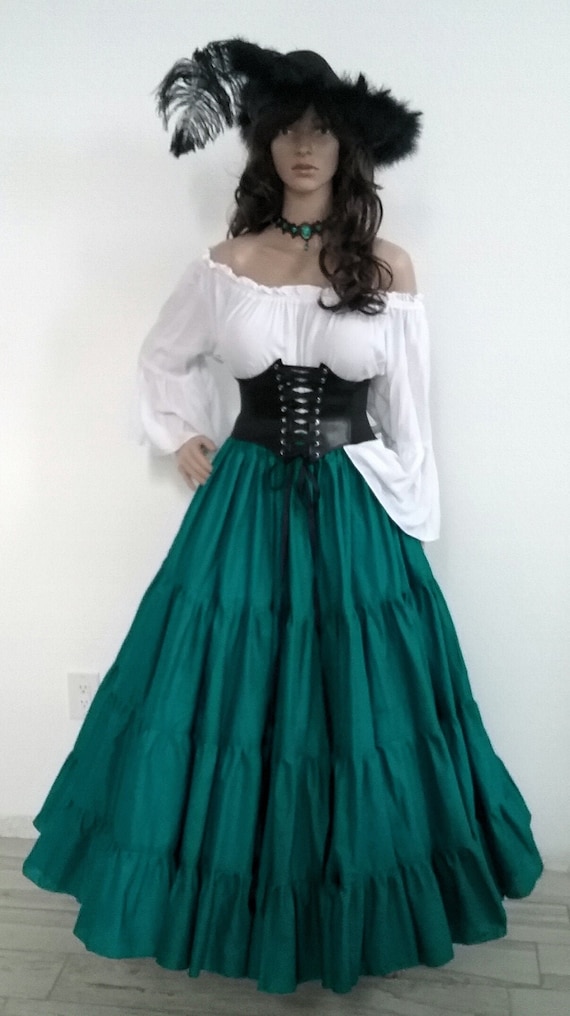 Tradicion Girar Accidental Renacimiento Pirata Vestido Corsé Gypsy Chemise Cintura - Etsy España