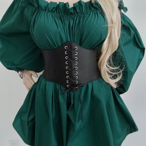 Corset Belt Elvin Fairy Pixie Goth Pirate Underbust Pagan Renaissance Corset Wench Halloween Costume