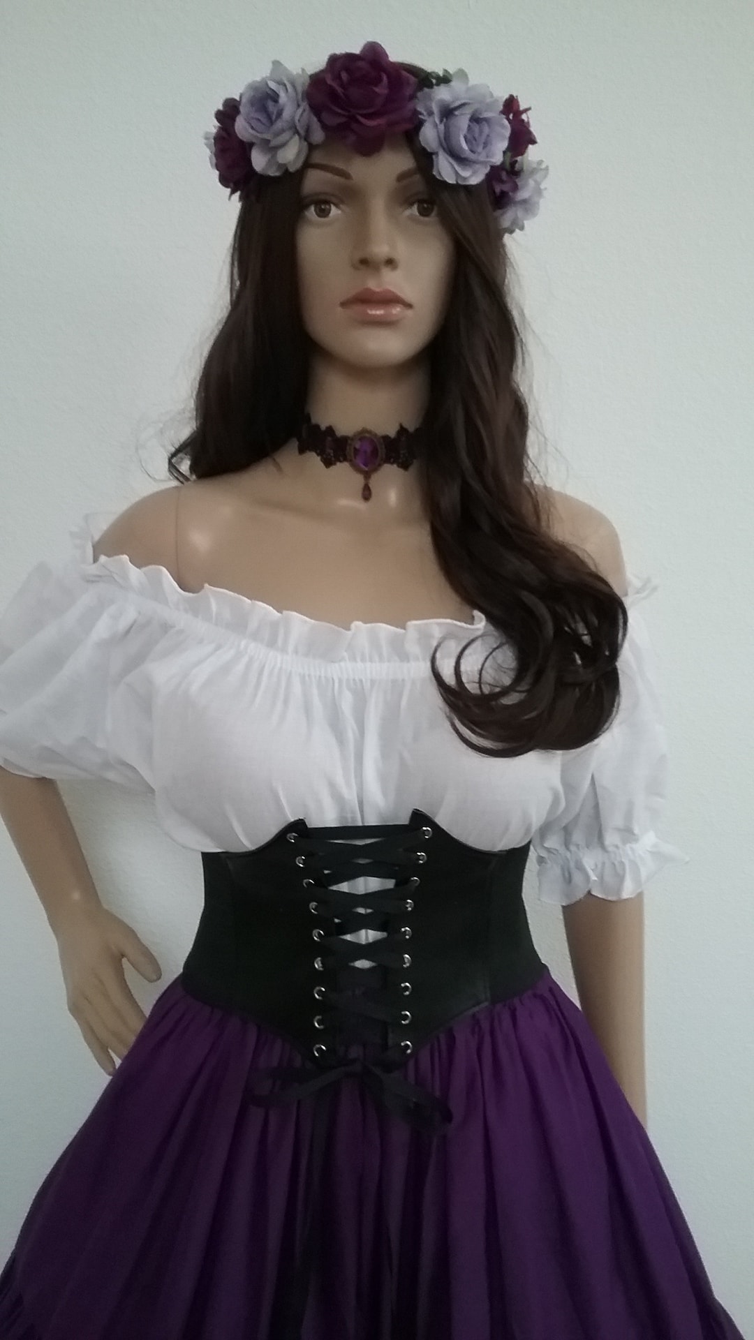 Renaissance Corset Belt Plus 5X 6X Black Waist Cincher  display picture 1