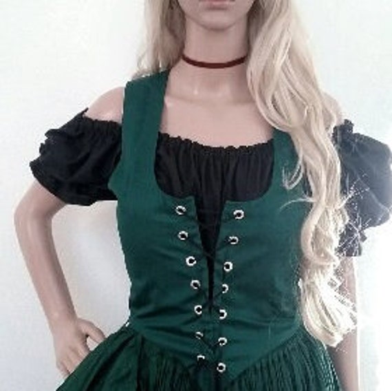 CUSTOM MADE Celtic Dress Shawl Tartan Renaissance Dress Medieval
