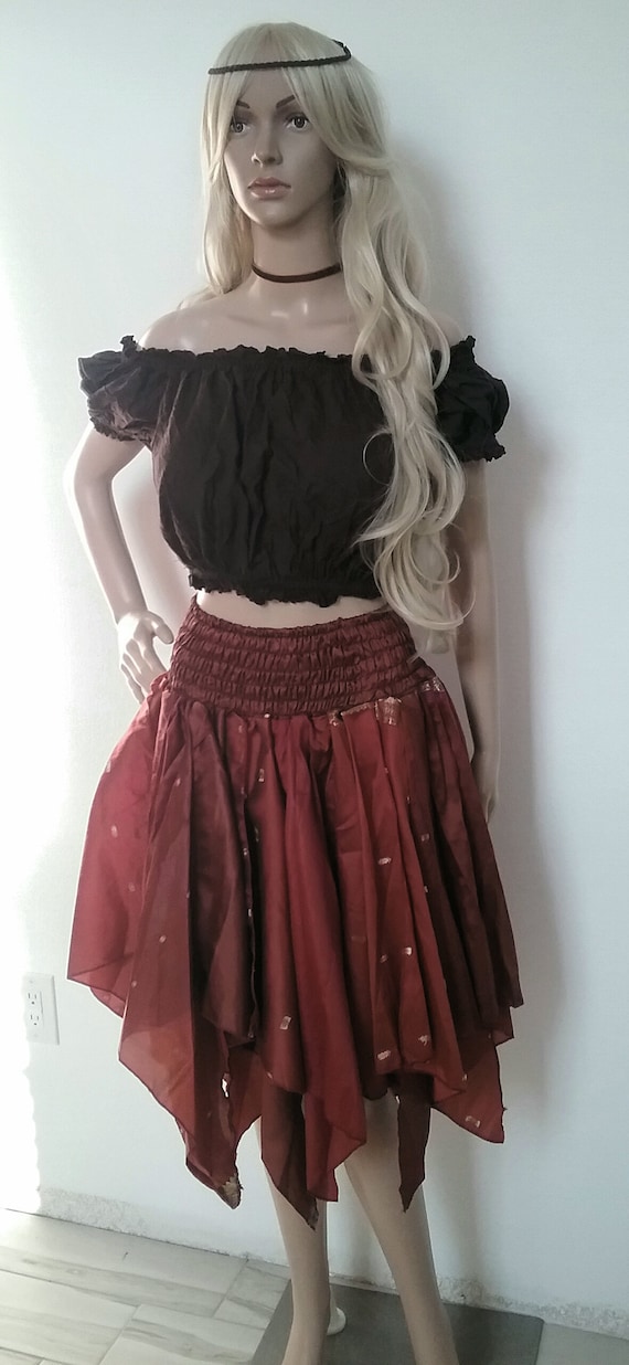 Silk Scarf Skirt Fairy Dress 4 Piece Outfit - Etsy