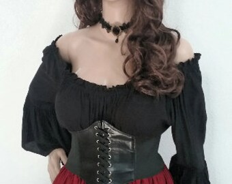 Blusa Victoriana Con Volantes Para Mujer | Estilo Renacimiento, Manga Larga Campana, Diseño Gótico Y Campesino