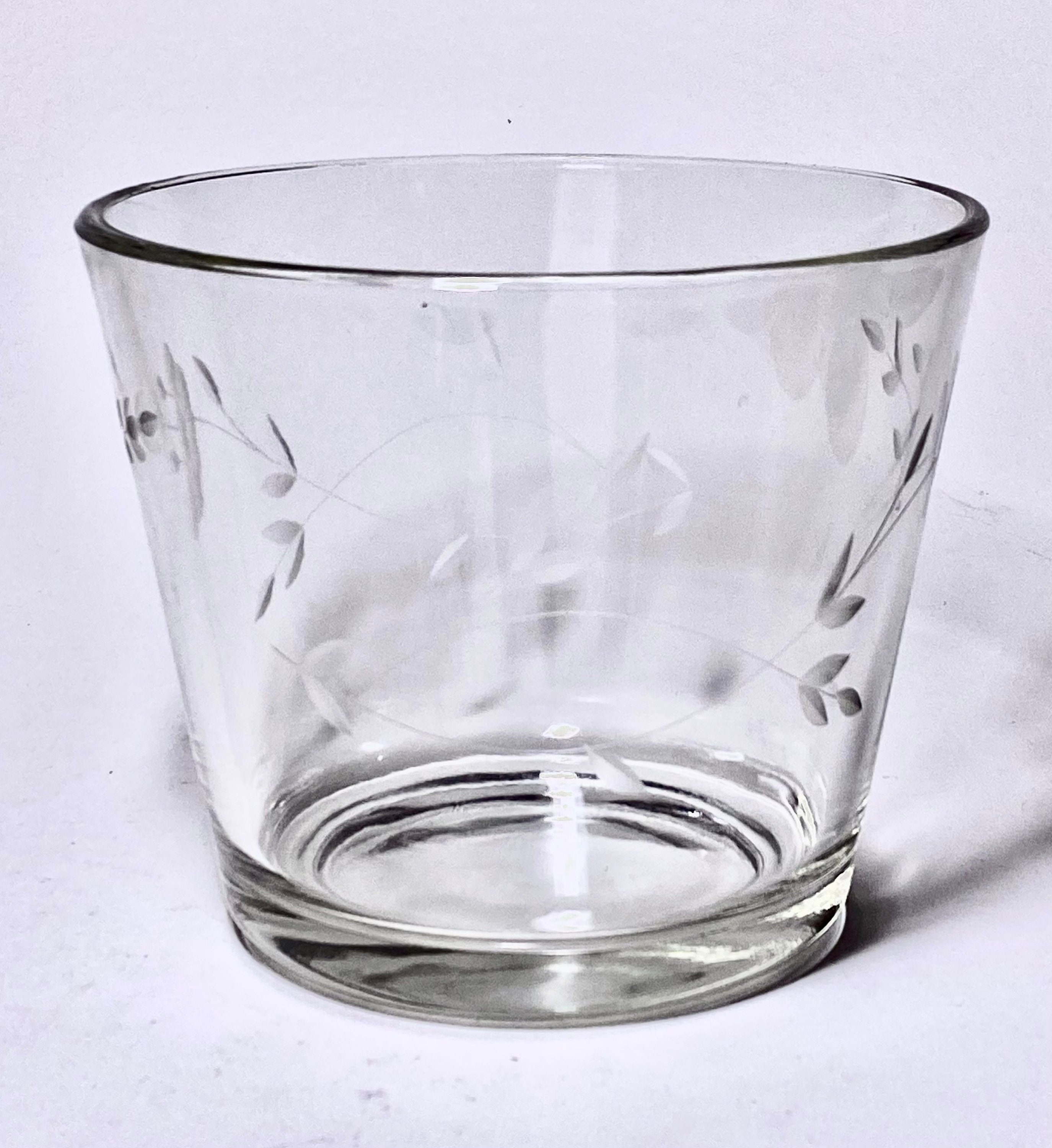 Princess House Crystal Ice Bucket 6 Wide Across Top 5.5 High 4 34